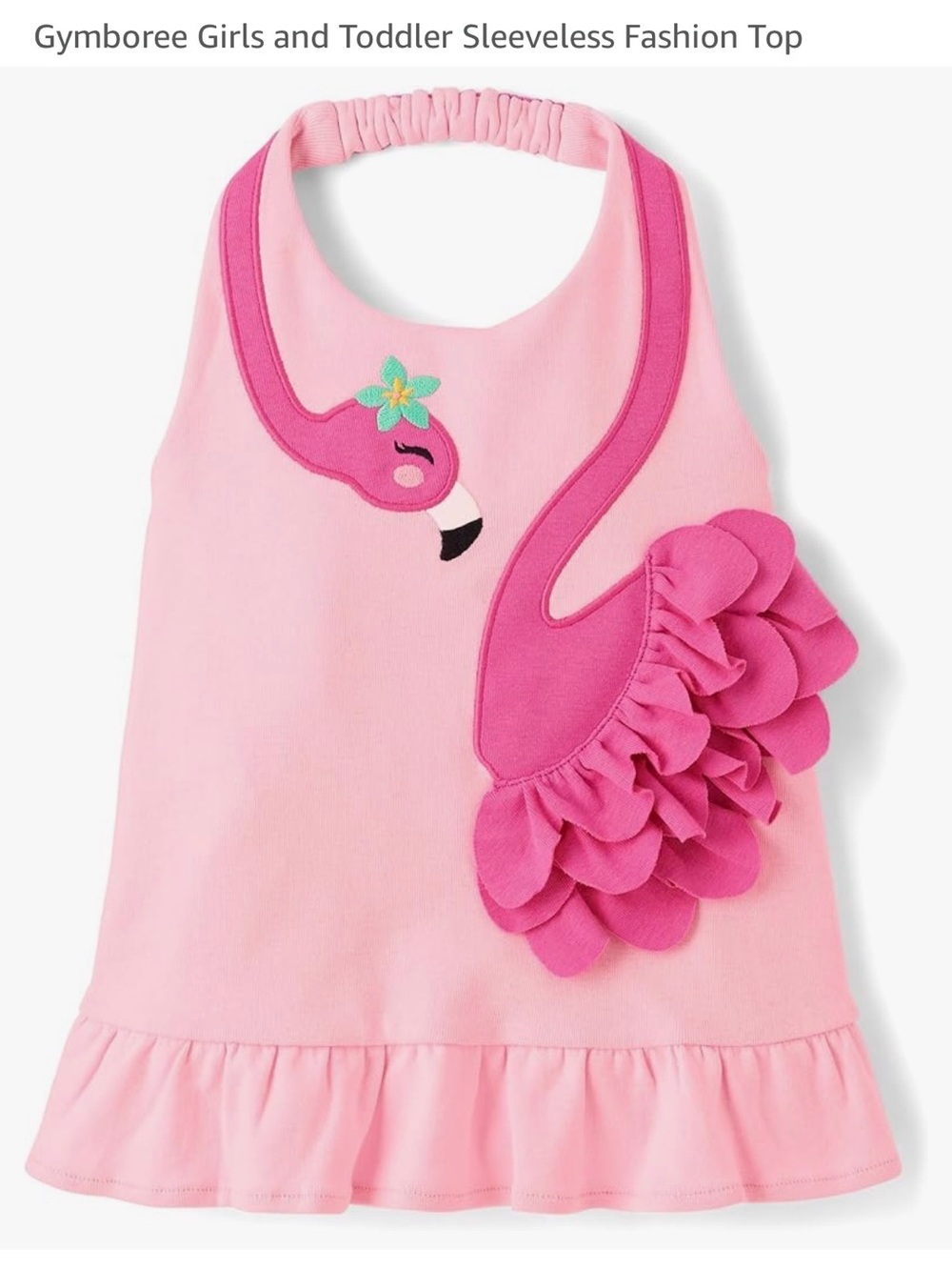 Gymboree Pink Flamingo Ruffle Top